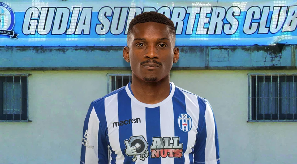 Ahinga Selemani during his professional career with Gudja United