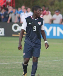 Ahinga Selemani playing for a United States youth national team